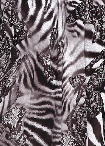 Серое кэжуал платье Sassofono с абстрактным узором