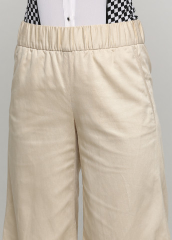 Светло-бежевые кэжуал летние кюлоты брюки Banana Republic