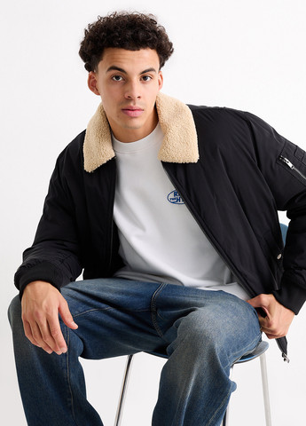 Білий світшот C&A однотонний вишивка (352190202)