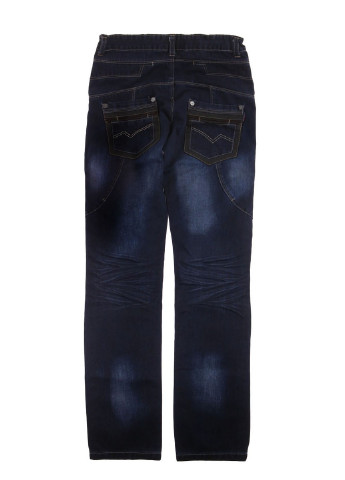 Синие демисезонные джинсы Merkiato