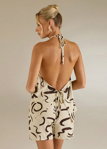 Бежевая блуза SHEIN