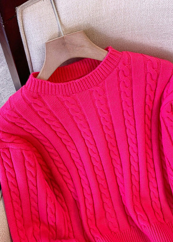 Фуксиновий (колору Фукія) демісезонний джемпер джемпер SHEIN