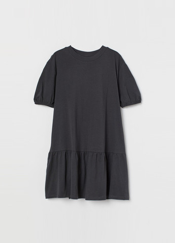 Темно-сіра кежуал сукня а-силует H&M однотонна