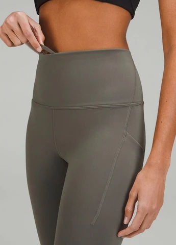 Хаки демисезонные леггинсы Lululemon Athletica