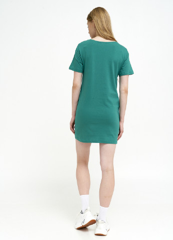Бирюзовая летняя футболка-платье женское KASTA design