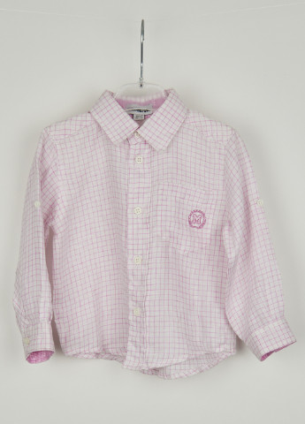 Светло-розовая кэжуал рубашка Mandarino с длинным рукавом