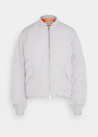 Светло-серая демисезонная куртка Weekday