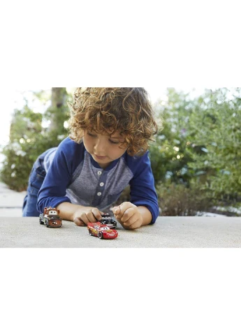 Набір автомобілів Тачки Disney Pixar Cars Lightning McQueen, Sheriff & Mater Блискавка Маквін, Шериф і Метр (HBW14) Mattel (255665540)