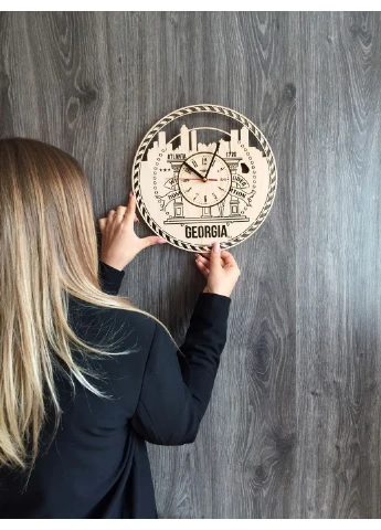 Дизайнерський годинник на стіну "Атланта, Джорджія" 7Arts (253566735)