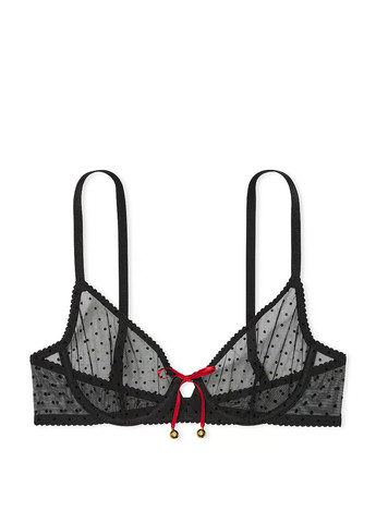 Черный демисезонный комплект (бюстгальтер, трусики) Victoria's Secret