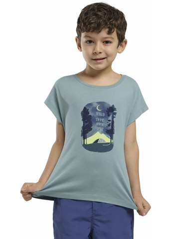 Бірюзова літня футболка Jack Wolfskin GRAPHIC GIRLS T