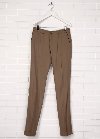 Горчичные классические демисезонные со средней талией брюки Ralph Lauren