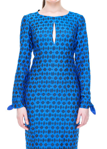 Синее кэжуал платье ARGGIDO ARGGIDO с геометрическим узором