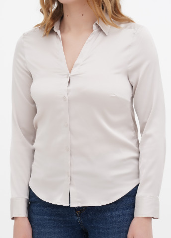 Серо-бежевая демисезонная блуза H&M