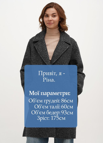 Темно-сіре демісезонне Пальто однобортне Tom Tailor