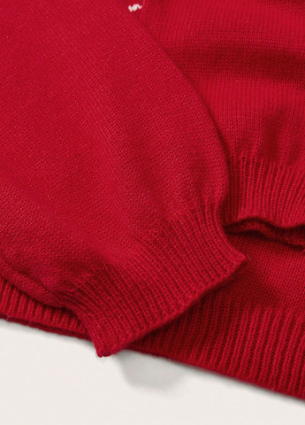 Красный демисезонный свитер SHEIN