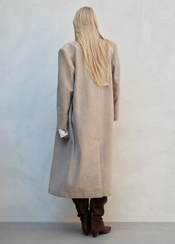 Бежеве демісезонне Пальто однобортне H&M