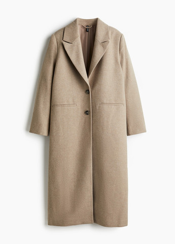 Бежеве демісезонне Пальто однобортне H&M