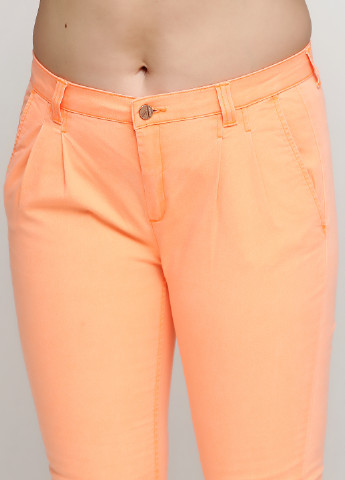 Оранжевые кэжуал демисезонные зауженные брюки Amy Gee