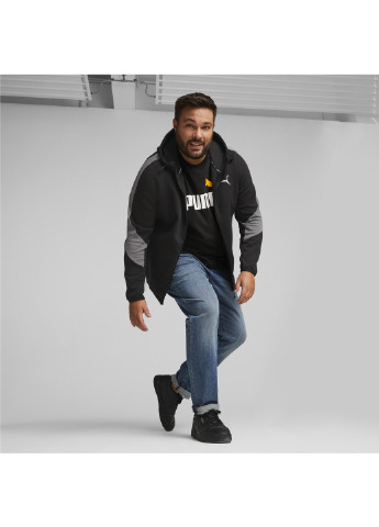 Черная демисезонная худи evostripe full-zip hoodie men Puma