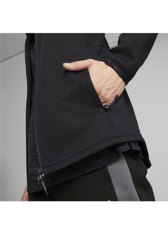 Чорна демісезонна худі evostripe full-zip hoodie women Puma