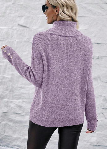 Светло-лиловый демисезонный свитер SHEIN