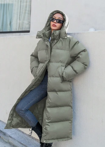 Зелена зимня куртка SHEIN