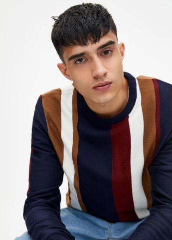 Темно-синій демісезонний джемпер джемпер Pull & Bear