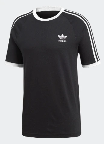 Чорна футболка з коротким рукавом adidas