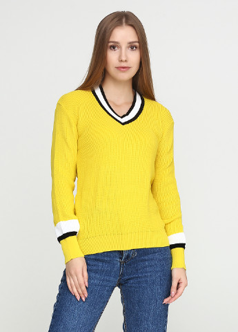 Желтый демисезонный пуловер пуловер Imperial