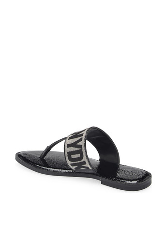 Черные кэжуал вьетнамки DKNY лаковые