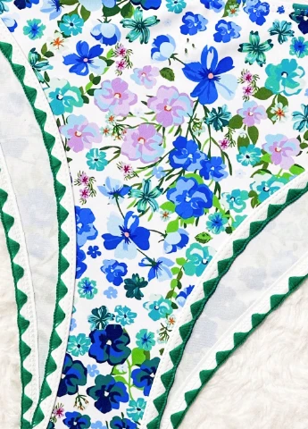Комбінований літній купальник (ліф, трусики) бікіні SHEIN