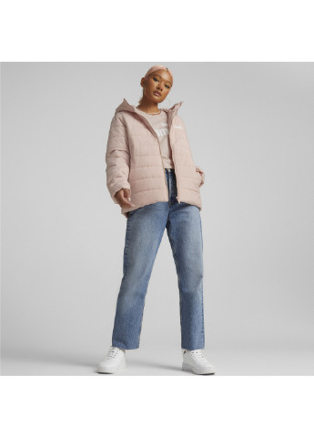 Куртка Essentials Padded Jacket Women Puma однотонный розовый спортивный полиэстер