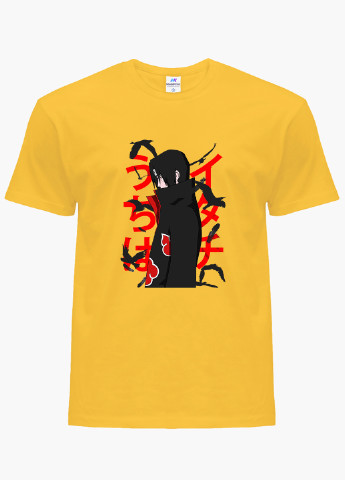 Жовта демісезонна футболка дитяча ітачі учіха наруто (itachi uchiha) (9224-2817) MobiPrint