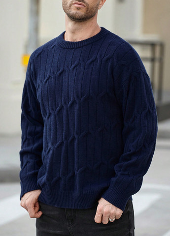 Темно-синий демисезонный джемпер джемпер SHEIN