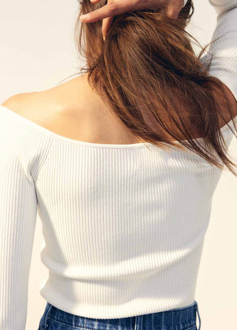 Белый демисезонный пуловер пуловер H&M