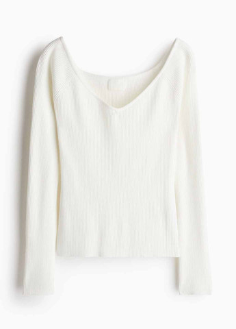 Белый демисезонный пуловер пуловер H&M