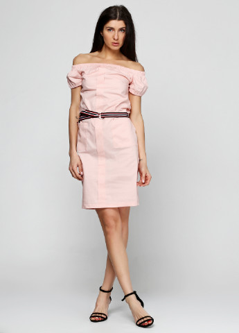 Світло-рожева кежуал сукня Ravol однотонна