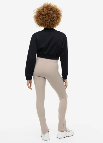 Светло-бежевые демисезонные леггинсы H&M