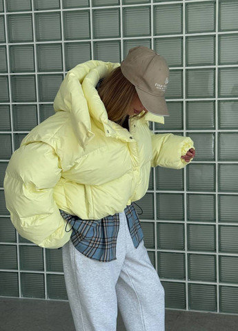 Жовта зимня куртка куртка-трансформер No Brand