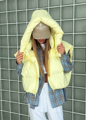 Жовта зимня куртка куртка-трансформер No Brand