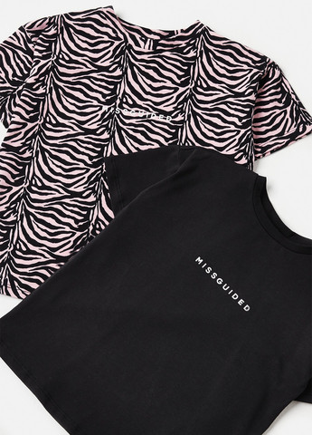 Комбинированная летняя футболка (2 шт.) Missguided