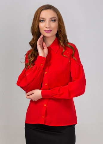 Красная демисезонная блуза Azuri
