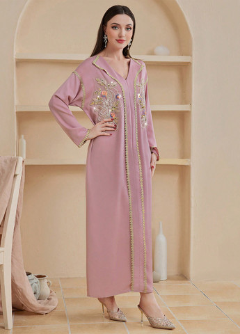 Лілова вечірня сукня а-силует SHEIN однотонна