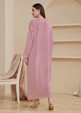 Лілова вечірня сукня а-силует SHEIN однотонна