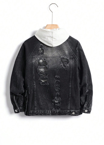 Чорна демісезонна куртка SHEIN