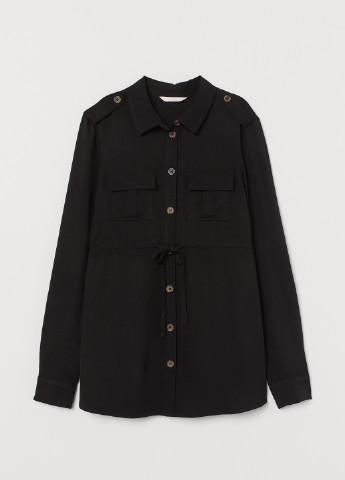 Черная демисезонная блуза для берененных H&M