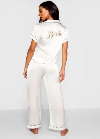 Біла всесезон піжама Boohoo