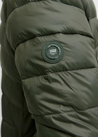 Оливкова (хакі) демісезонна куртка Jack & Jones