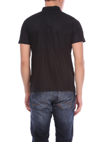 Черная футболка-поло для мужчин Uhlsport с рисунком